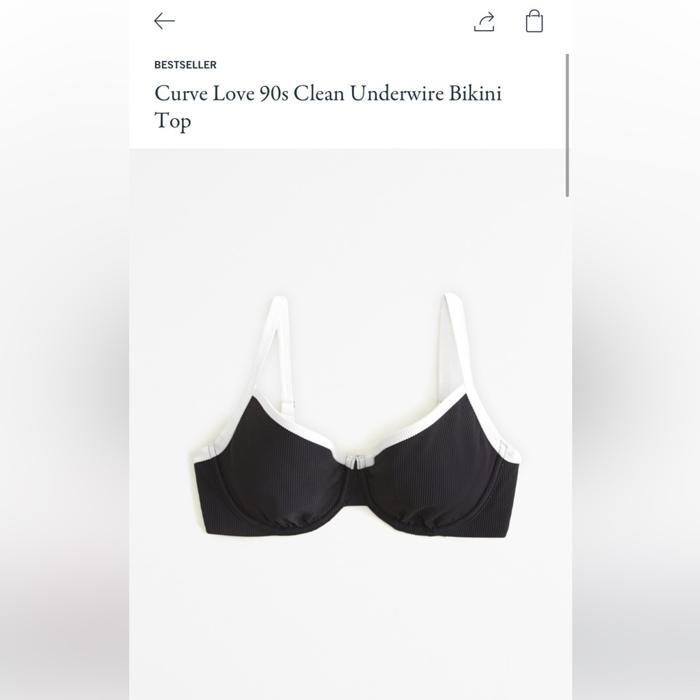 Curve love bikini top